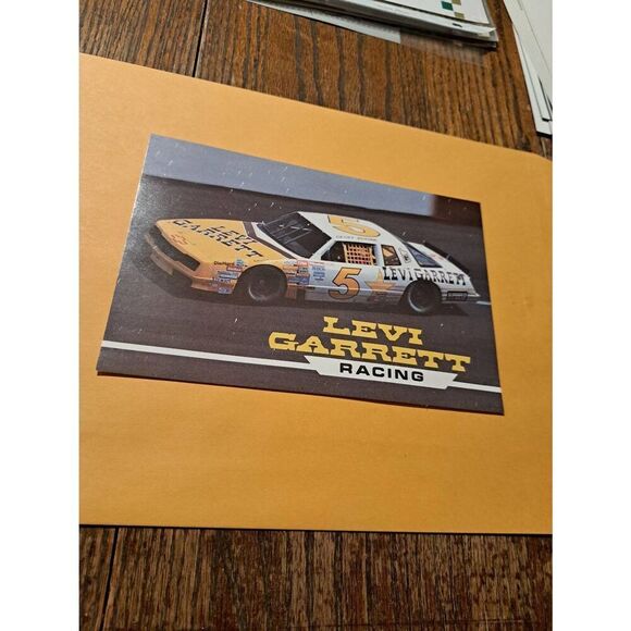 Vintage 1989 Geoff Bodine Levi Garrett 5 NASCAR Driver Card Waddell Wilson Chevy - Picture 1 of 5